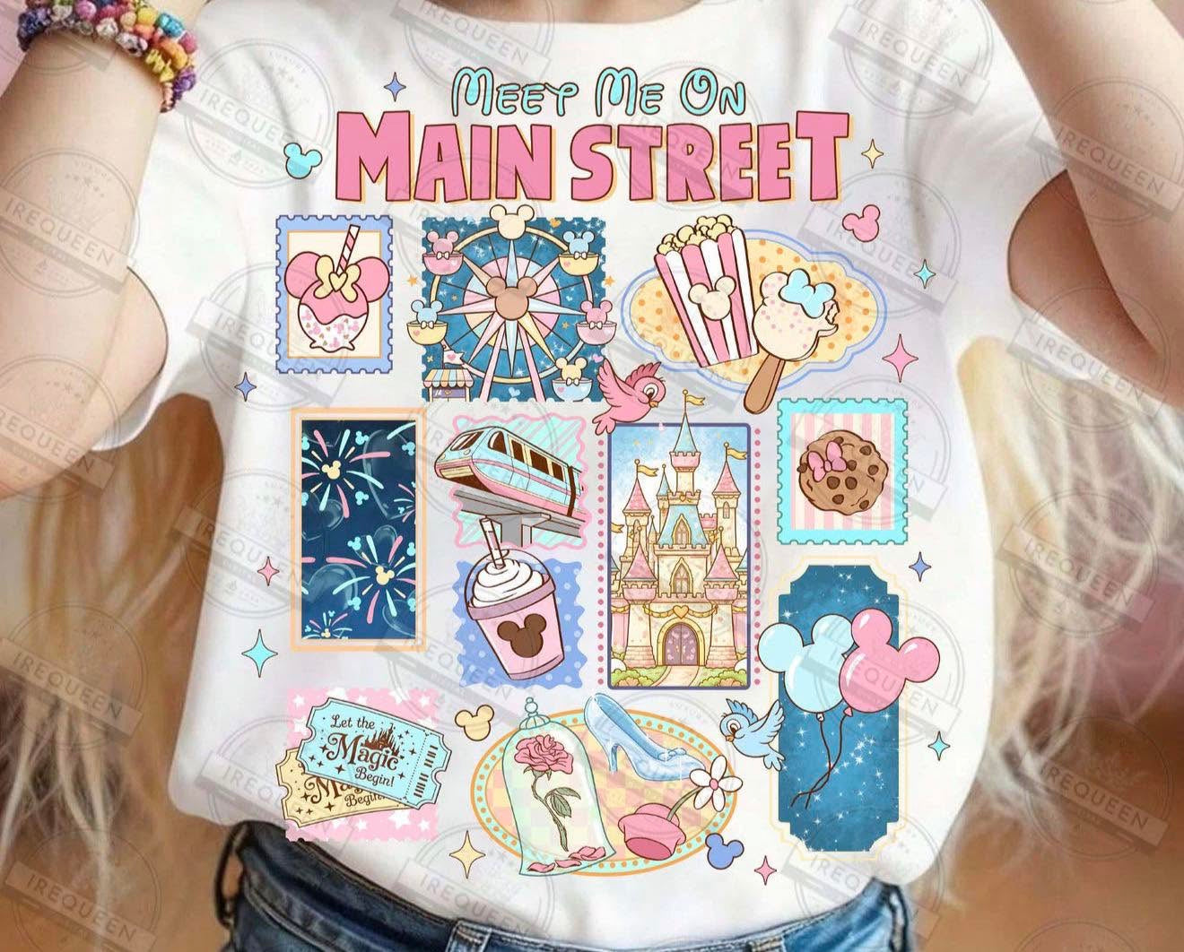 Meet Me On Main Street 🎡 - T SHIRT- (GILDAN/RABBIT SKINS)-061526lw