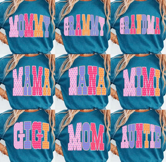 Polka Dot Name Bundle 🩷-T-SHIRT - (COMFORT COLOR/BELLA)04.16.26 jb - regular pricing