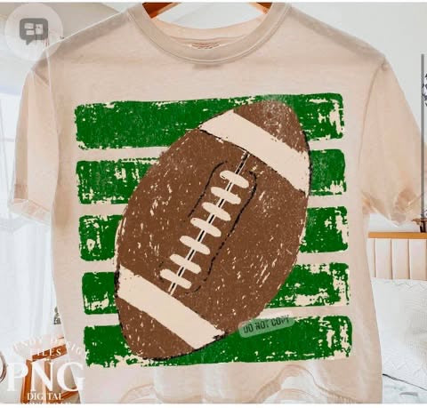 Football & Stripes - BOXY TEE - (Comfort Color)-062326LW