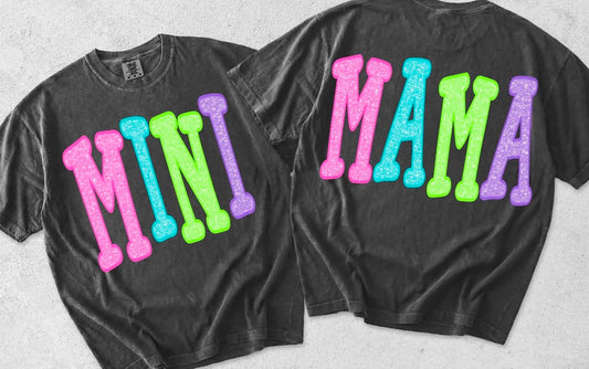 Mini/Mama ❤️- T-SHIRT - (COMFORT COLOR/BELLA) 070626lw