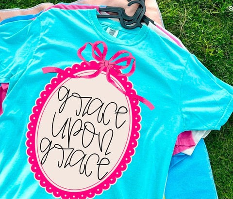 GRACE UPON GRACE 🩷 - T SHIRT - (GILDAN)-072926lw