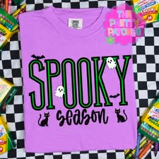 Spooky Season 👻 - T SHIRT - (COMFORT COLOR)-080126LW