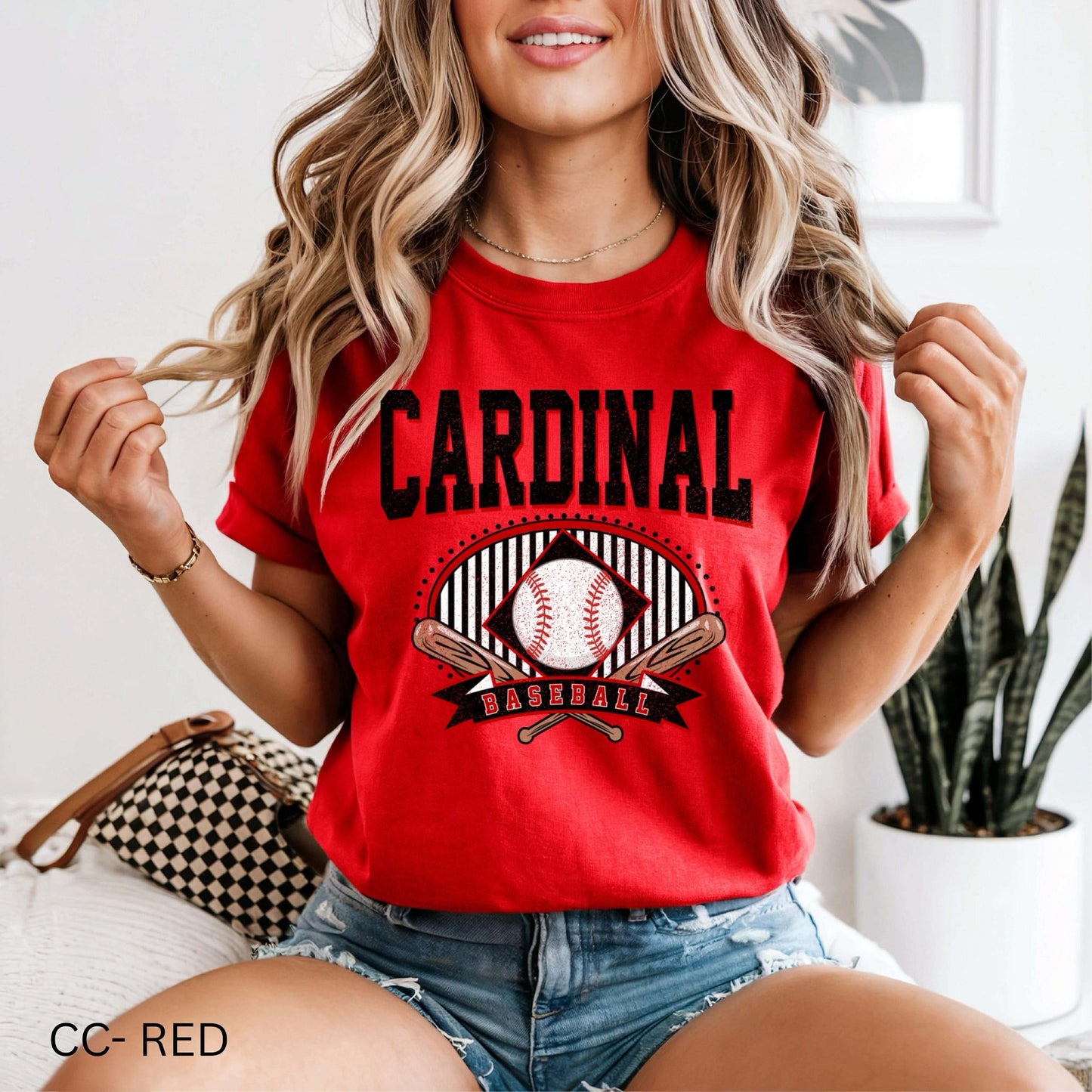 Cardinal Baseball Fans - TSHIRT- (COMFORT COLOR/BELLA)