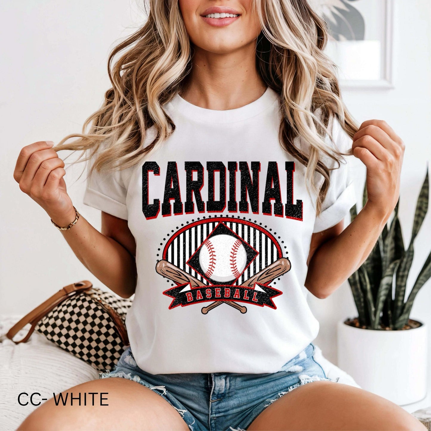 Cardinal Baseball Fans - TSHIRT- (COMFORT COLOR/BELLA)