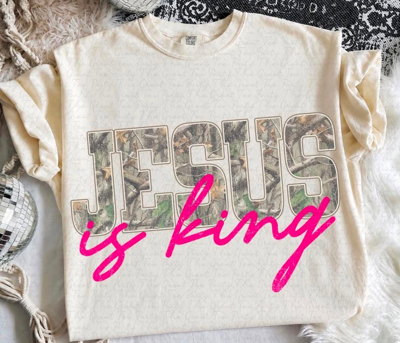 Jesus is King 🩷- DRI FIT - (CORE 365) 081326LW