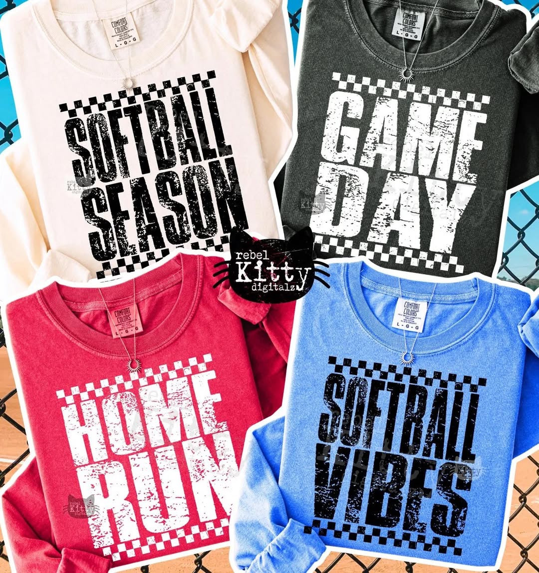 softball bundle- TSHIRT- (COMFORT COLOR/BELLA)