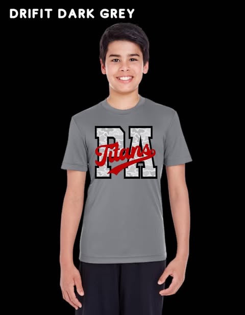 Ghost Camo Block Letter Team  (PA TITANS)  -DRI FIT - (TEAM 365) 081126LW