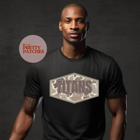 Custom School Mascot 💚🤎 (PORT ARTHUR TITANS) -DRI FIT - (CORE 365) 081126LW