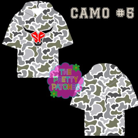 Camo Hooded Tees -Spanish Fort Toros - YOUTH - PREORDER-082926LW