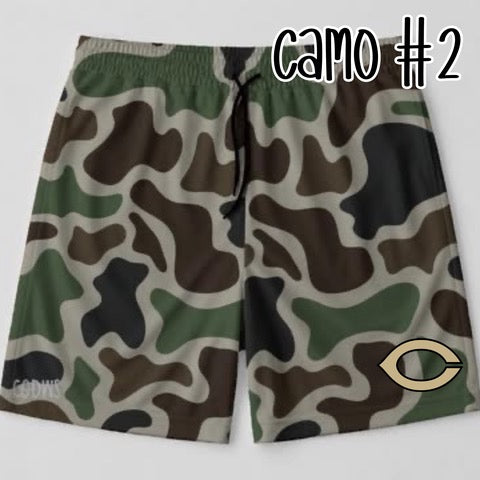 Commerce Tigers camo shorts (YOUTH) - PRE ORDER-090726LW