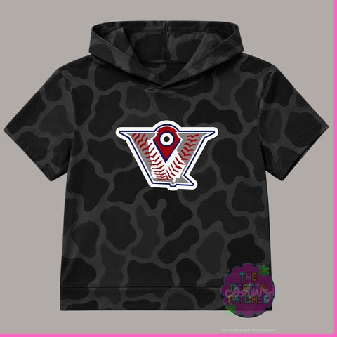 Camo Hooded Tees (Velocity Baseball) (VINTAGE BLACKOUT) -YOUTH - PREORDER (HAPPY DAYS) 090726LW