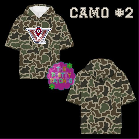 Camo Hooded Tees - Velocity Baseball - YOUTH - PREORDER-090726LW