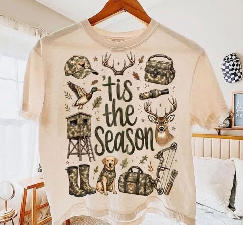 TIS THE SEASON FOR HUNTING 910262 -T SHIRT- (GILDAN) 091326LW