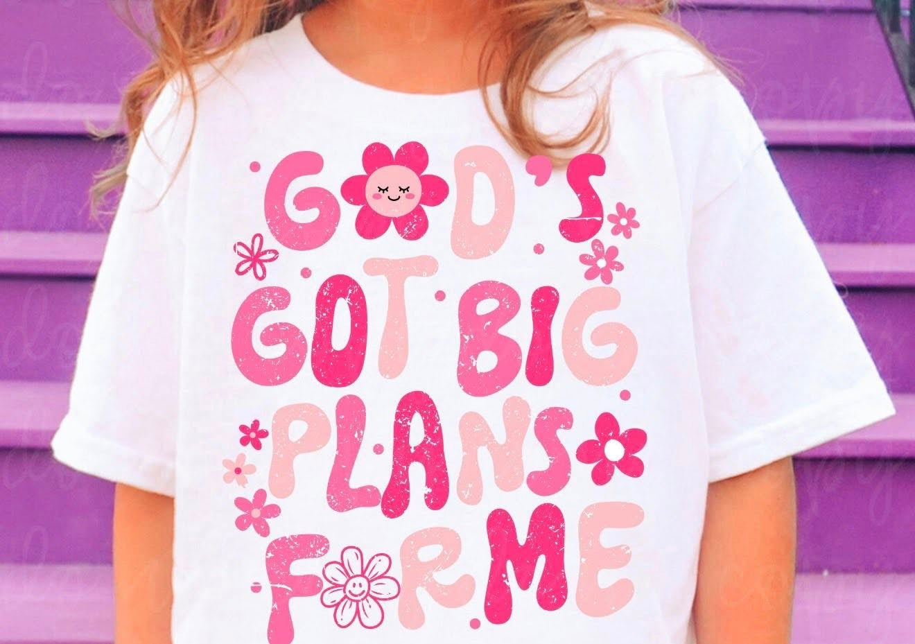 God‘s got big plans for me 🩷 - TSHIRT- (GILDAN/LAT)