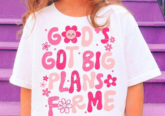 God‘s got big plans for me 🩷 - TSHIRT- (GILDAN/LAT)
