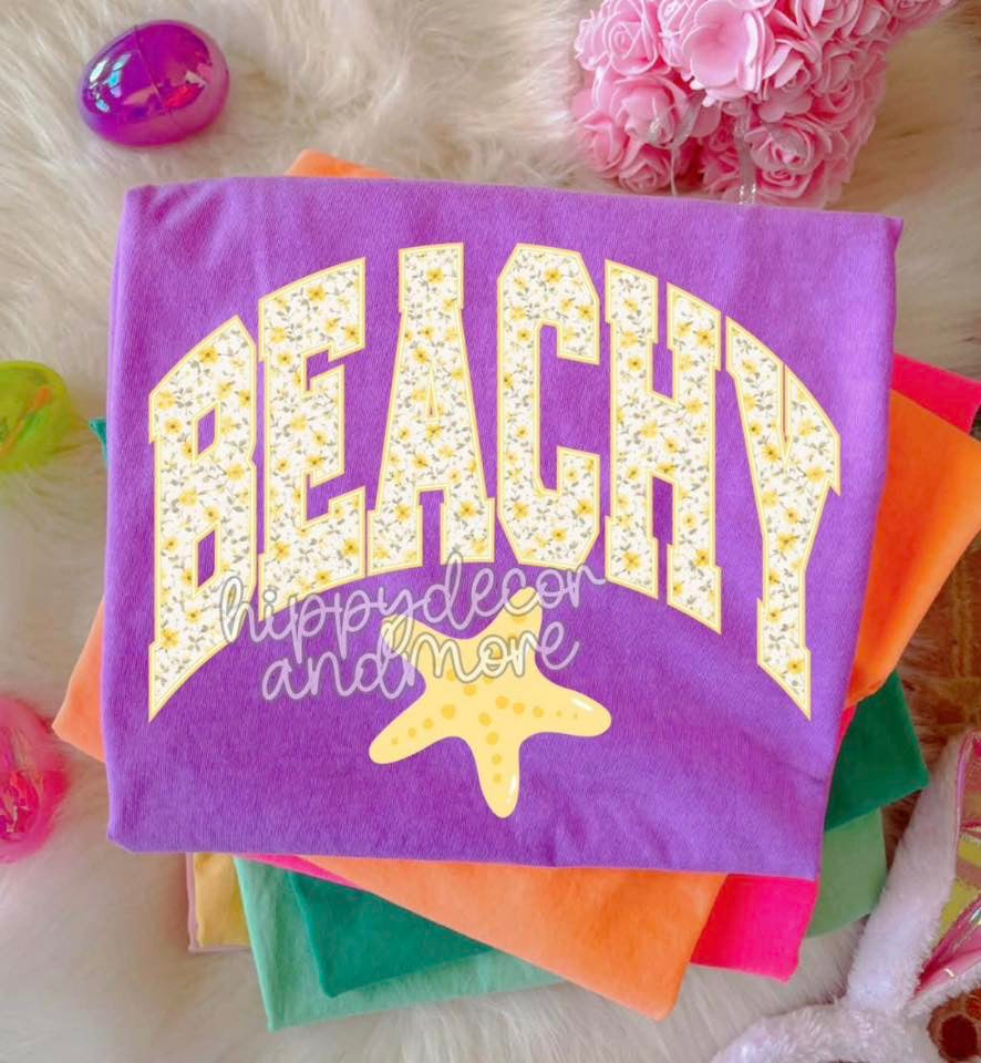 BEACHY 💛  - T SHIRT - (COMFORT/COLOR)