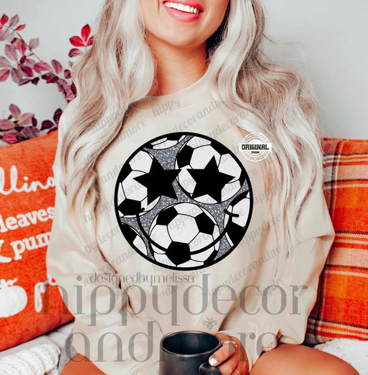 SOCCER SMILEY ⚽️- T SHIRT - (GILDAN/JERZEE)