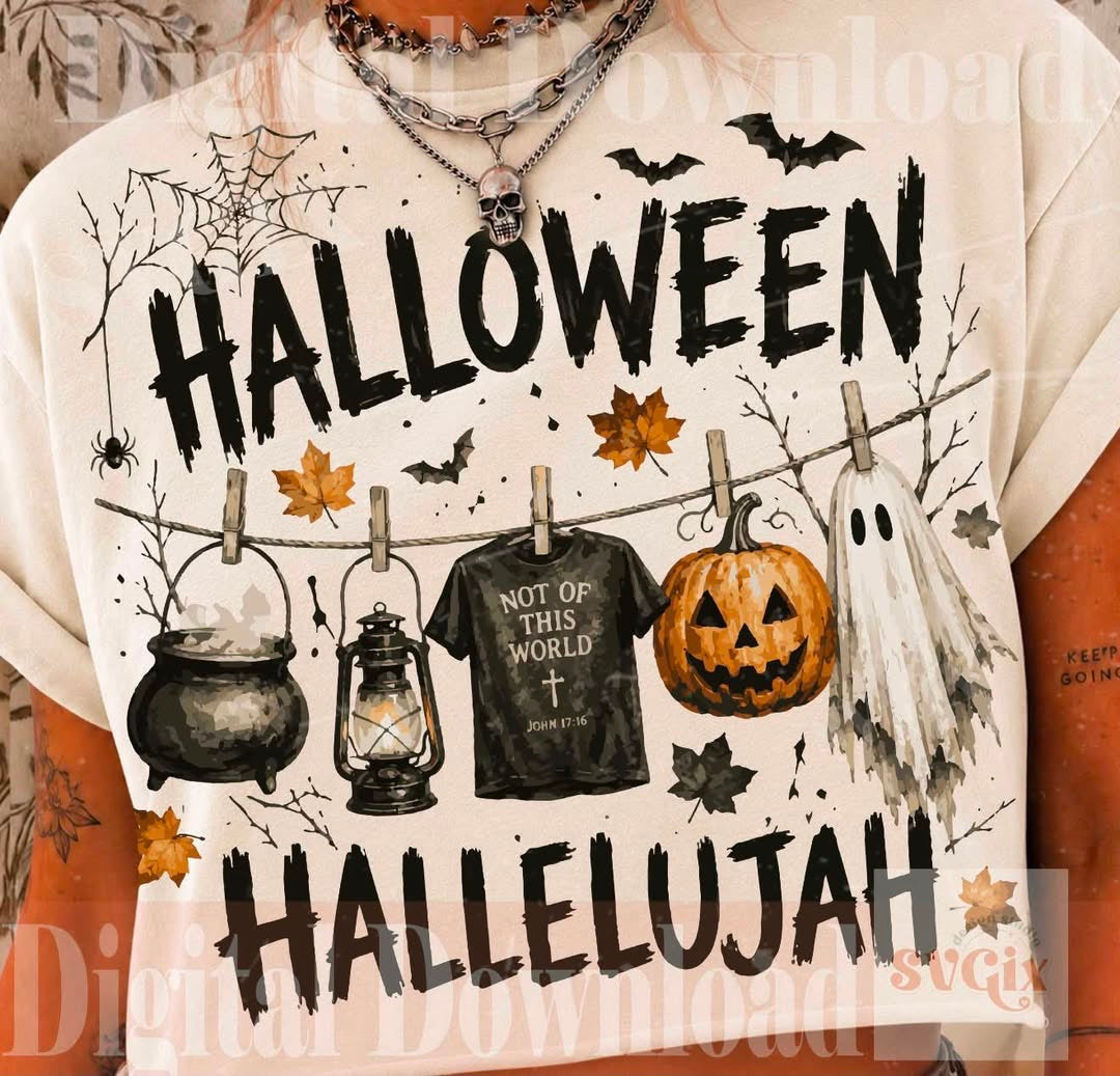 Halloween Hallelujah 🎃  - T-SHIRT - (COMFORT COLOR) 071926LW