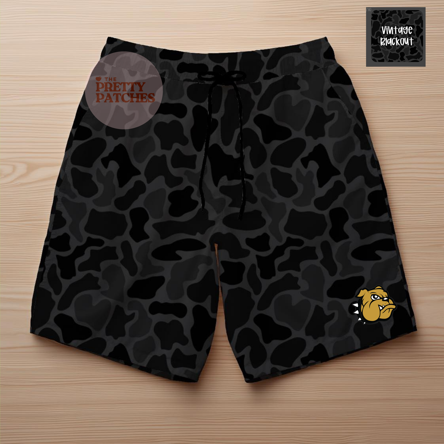 Vintage blackout Shorts (NEDERLAND BULLDOGS)- YOUTH- PREORDER 071026LW