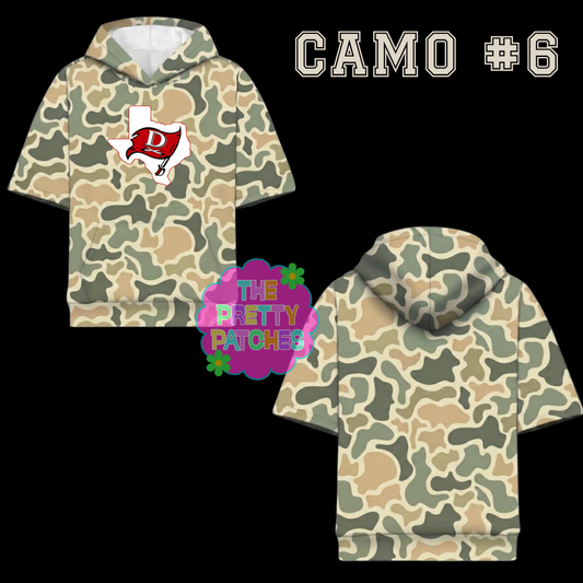 Camo Hooded Tees Deweyville Pirates -YOUTH - PREORDER061026LW