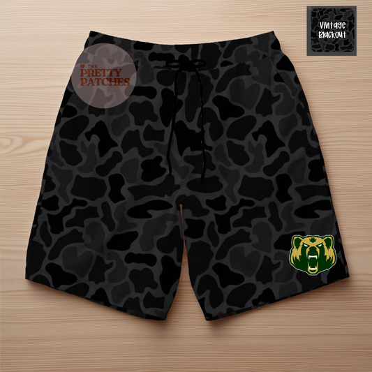 Vintage blackout Shorts (LCM BEARS)- YOUTH- PREORDER 071026LW