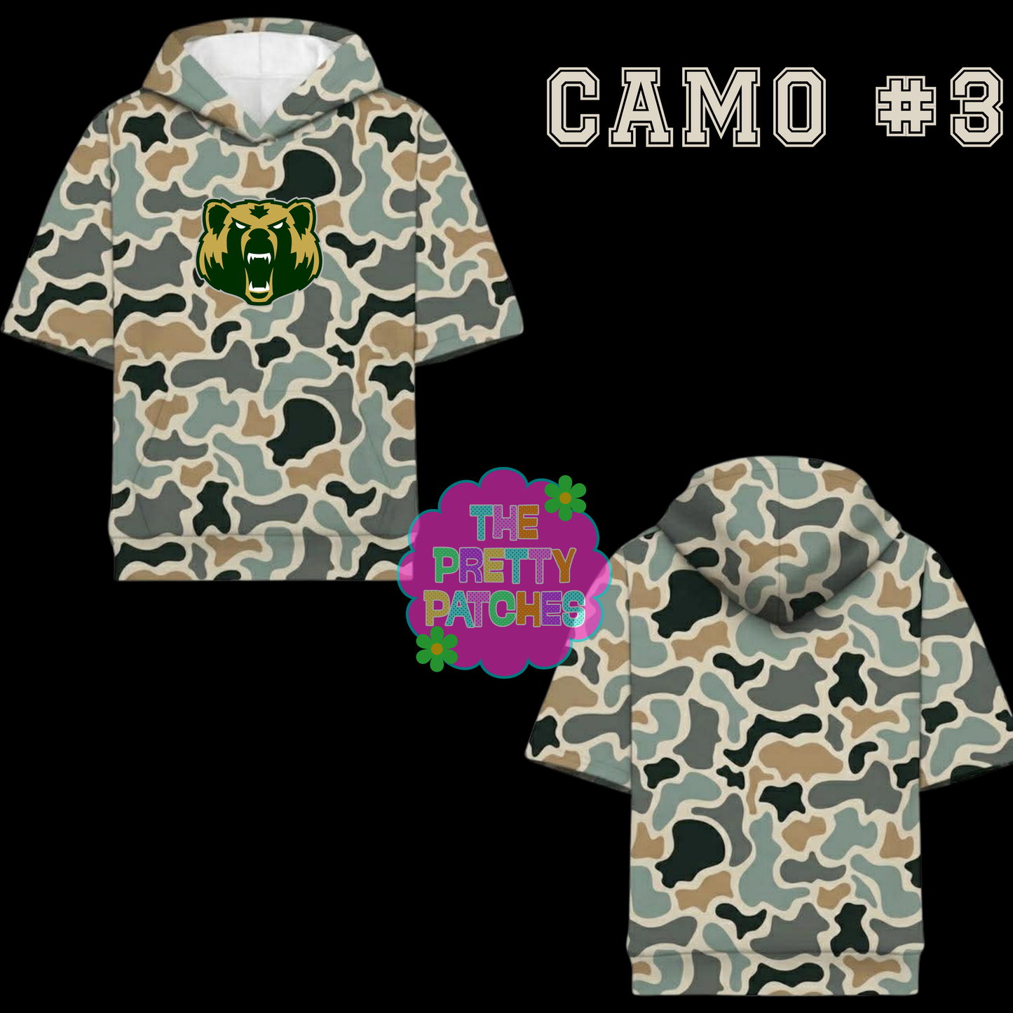 Camo Hooded Tees LCM BEARS YOUTH - PREORDER