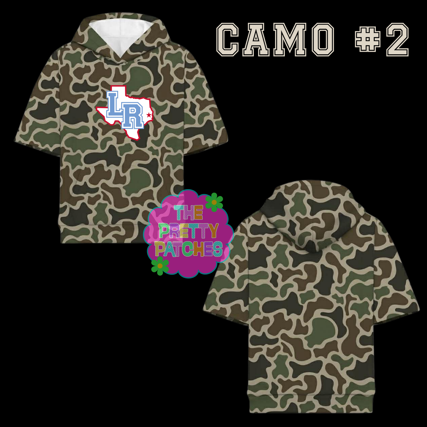 Camo Hooded Tees LUMBERTON RAIDERS YOUTH - PREORDER