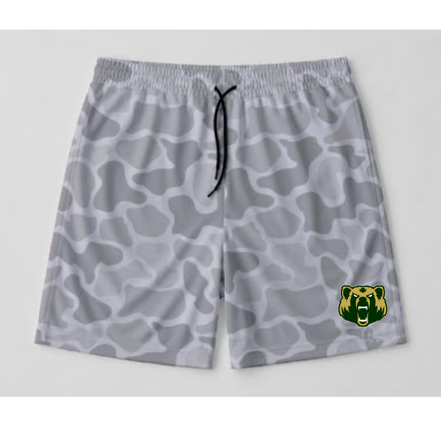 WHITE/GREY GHOST SHORTS (LCM BEARS)- YOUTH- PREORDER 071426BR