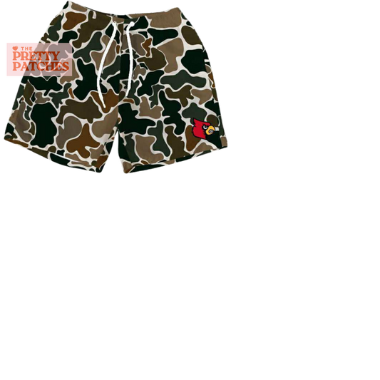 Cardinal CAMO shorts (ADULT) - PRE ORDER