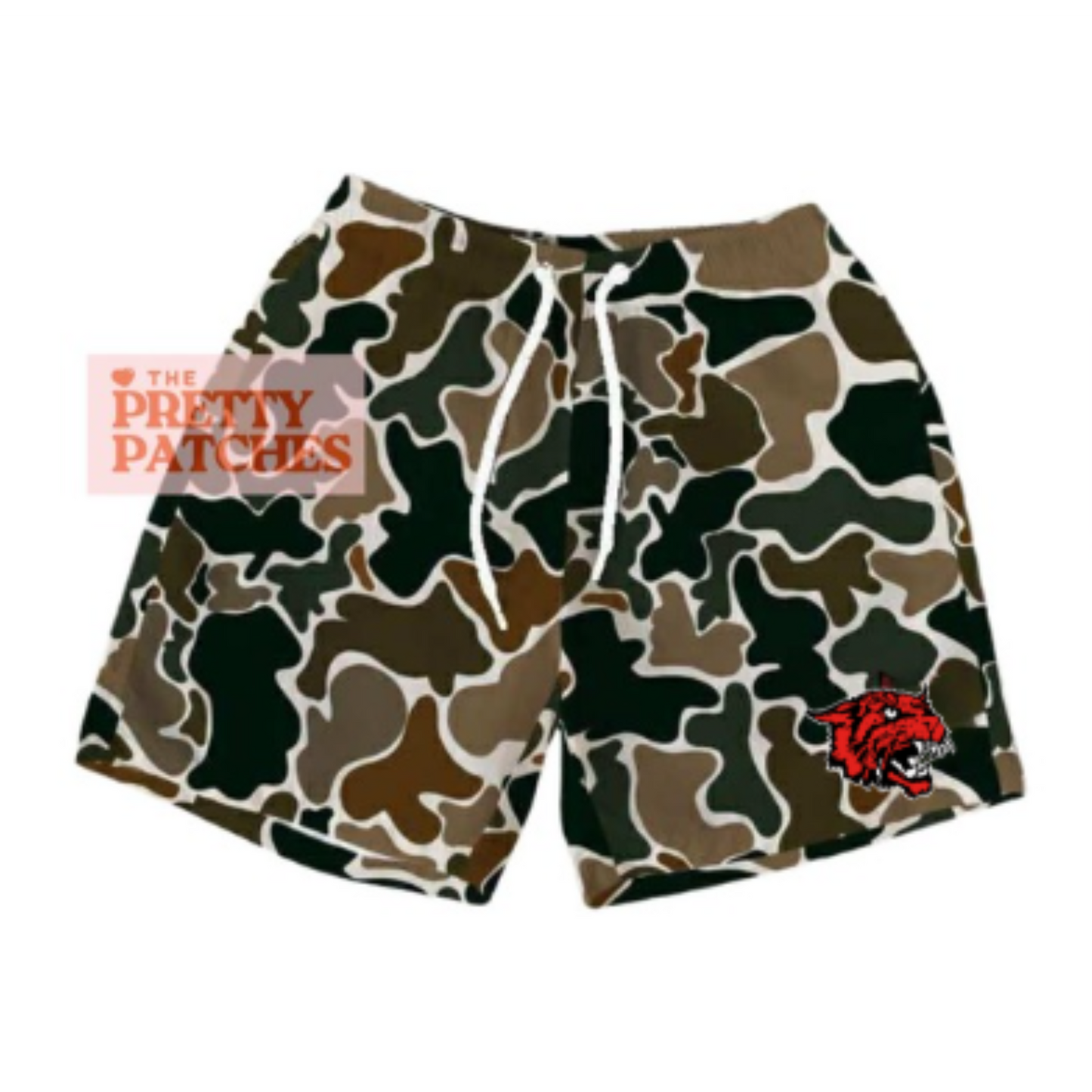 Drip Shorts  Wildcats Kirbyville (CAMO) ---  (YOUTH) - PRE ORDER
