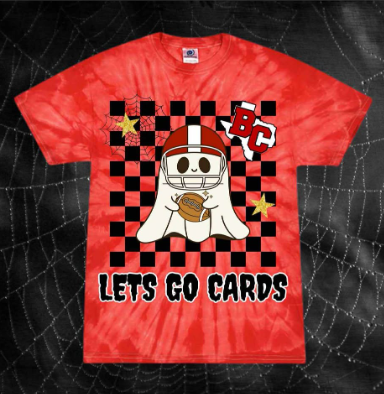 Let's go cards halloween style (ghost with football helmet)