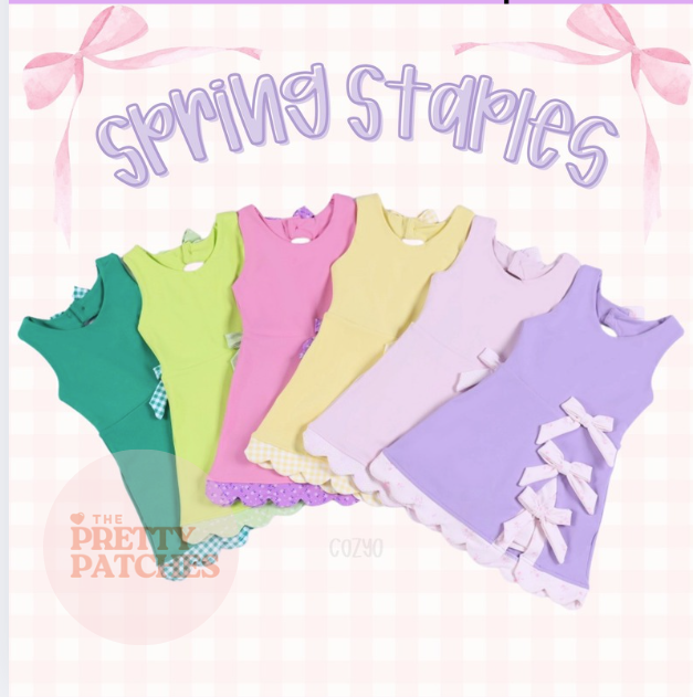 Spring athletic dress  with shorts (PRE ORDER)