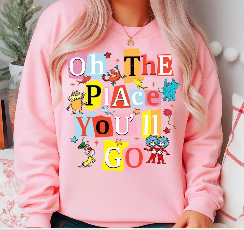 Oh The Place You'll Go T-Shirt (COMFORT COLOR/BELLA)
