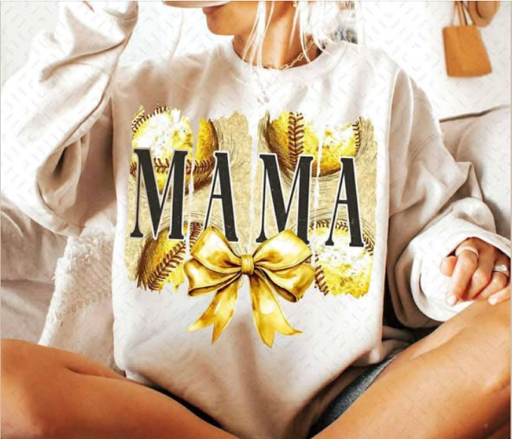 Softball Mama - TSHIRT- (COMFORT COLOR/BELLA)