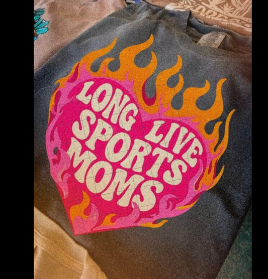 LONG LIVE SPORTS MOM- TSHIRT- (COMFORT COLORS/BELLA)