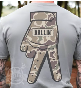 Ballin ⚾️ T-SHIRT - (COMFORT COLOR/BELLA)