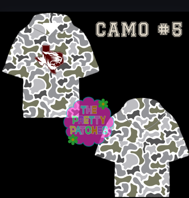 Camo Hooded Tees -SILSBEE - YOUTH - PREORDER-052026MG