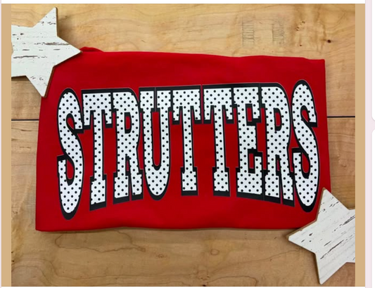 STRUTTERS POLKA DOT- SWEATSHIRT- (GILDAN/JERZEES)-073026BR