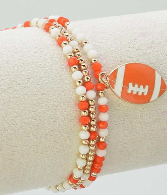 Game Day Stretchy Football Bracelets 073126AS