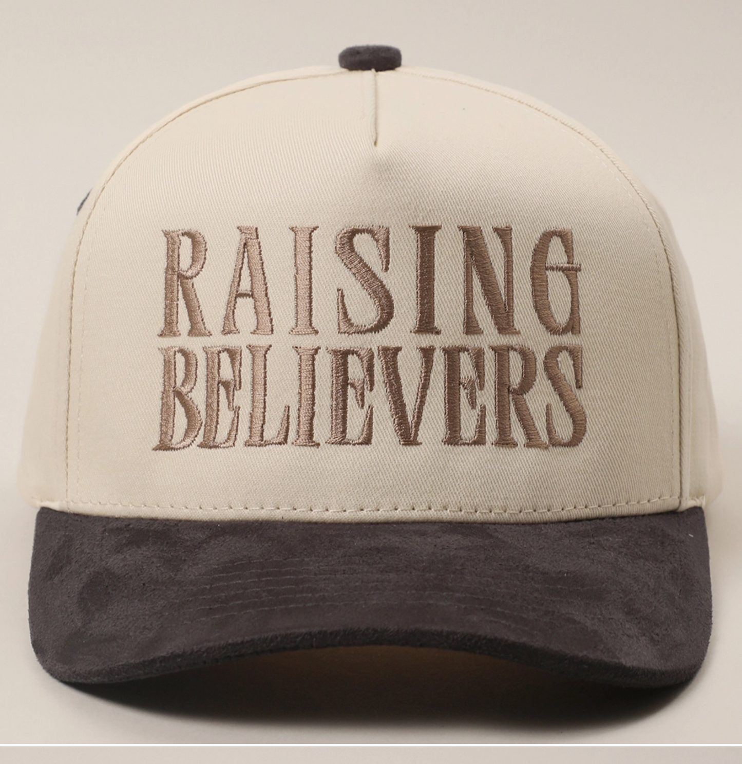 Raising Believers Suede Embroidered Hat 111425-AS