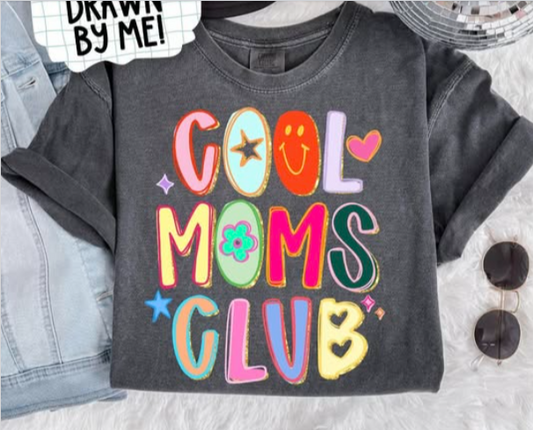 Cool Moms Club 💜  -(T-SHIRT)- (COMFORT COLOR/BELLA)051926br