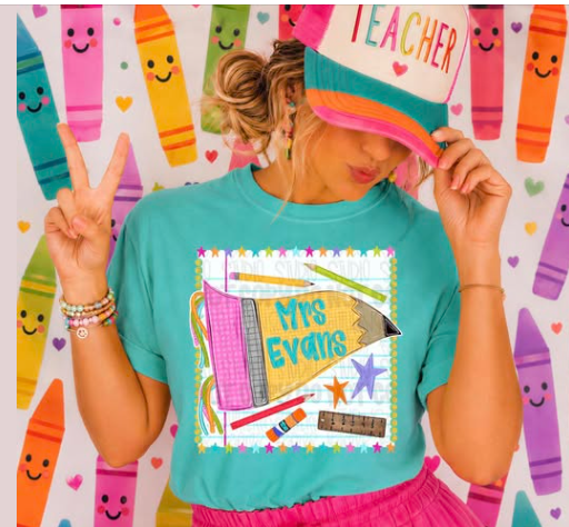 Penant Pencil Flag with Name T SHIRT - (GILDAN) 061626br