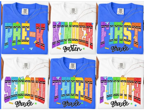 Crayon 🖍️ Grade   - T SHIRT- (Comfort Color/Bella)-062236DS