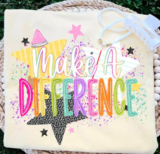 Make A Difference  ⚡️⚡️- T SHIRT - (GILDAN/JERZEE) 063026MG