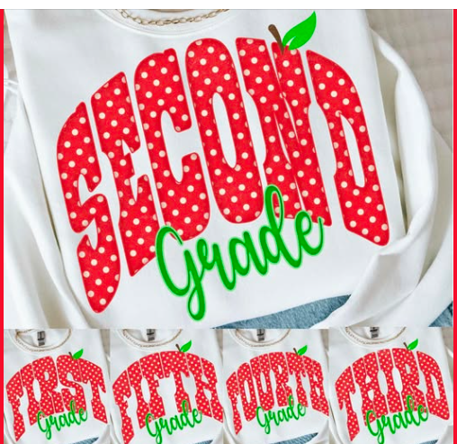 Red Polka Dot Grade - T SHIRT- (GILDAN/JERZEE)-070126br
