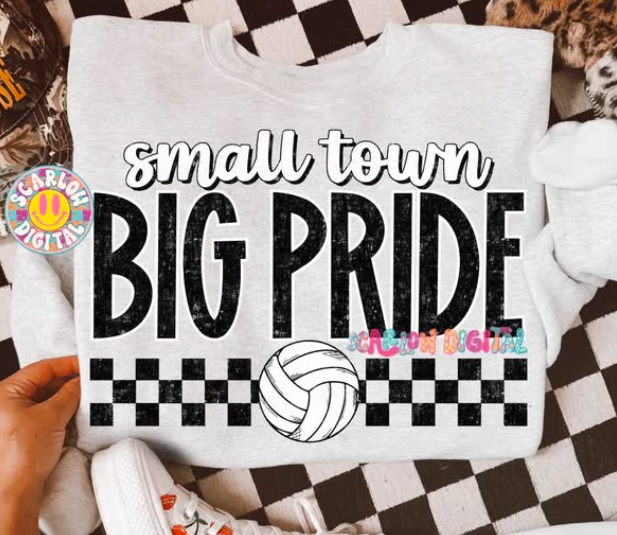 Small Town Big Pride 🏐 - T-SHIRT - (GILDAN) 070826MG