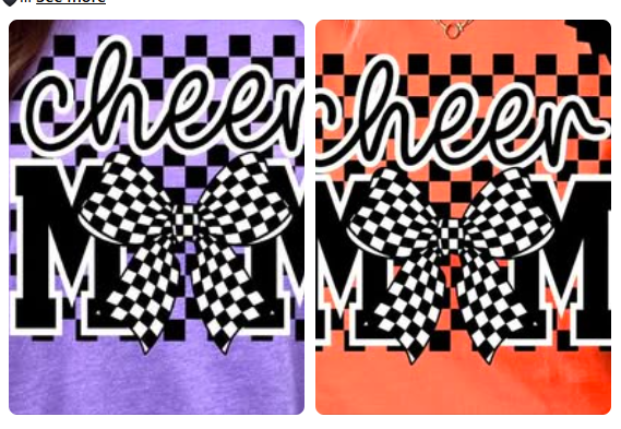 Cheer Mom 🖤 - T-SHIRT - (COMFORT COLORS/BELLA) 070926br