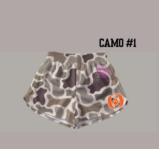 CAMO SHORTS---(CAMO 1 )(BOBCATS) YOUTH - PREORDER 071126MG