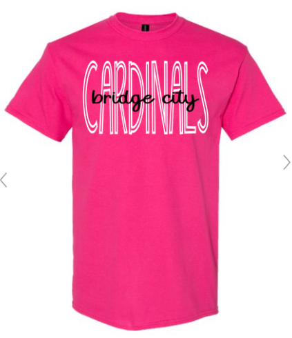 TALL SKINNY GAME DAY (BRIDGE CITY CARDINALS)  - T-SHIRT - (GILDAN) 080426RW