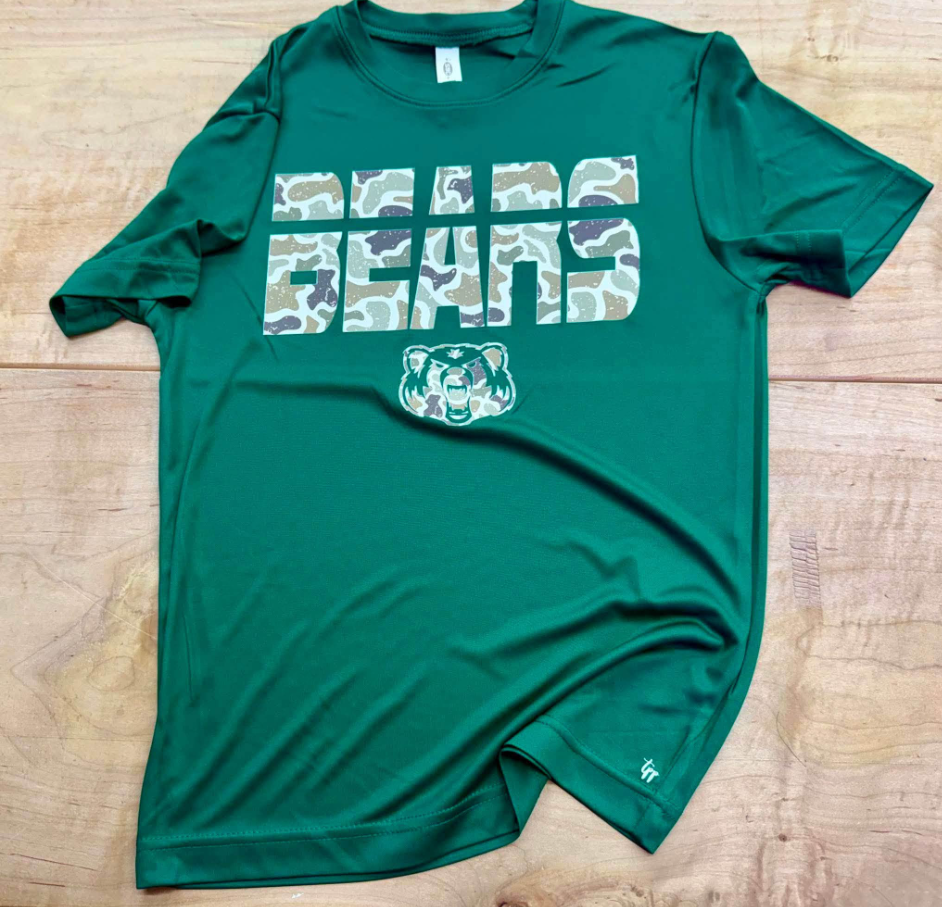 CAMO BEARS 💚🤎- T-SHIRT - (DRIFIT) 081526rw